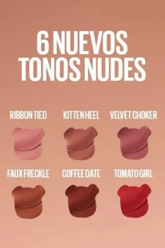 Tinta De Labios Maybelline Super Stay Teddy Tint Nude Ribbon
