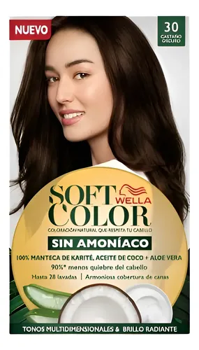 Soft Color Kit De Tintura Semipermanente 30 Castaño Oscuro