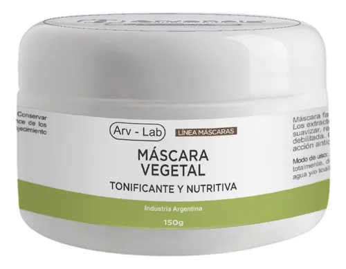 Máscara Vegetal 150gr, Arvensis, Blanqueante Humectante Full