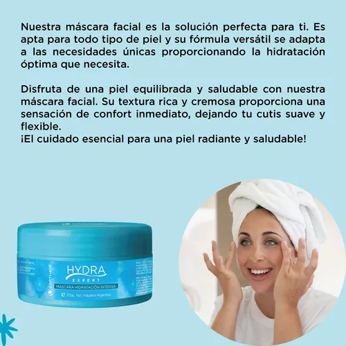 Mascara Hidratante Facial Gel De Agua Carthage Reafirmante