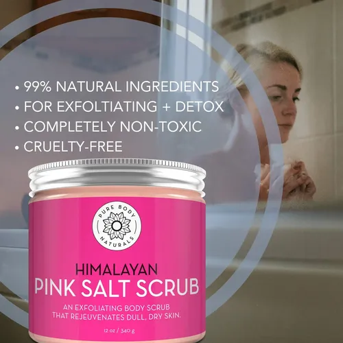Exfoliante De Sal Pure Body Naturals Himalayan 355 Ml Con Ac