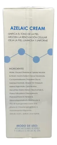 Crema Azelaic Zine 70g Antimanchas Para Todo Tipo Piel