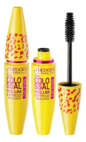 Rímel Tubo Amarillo Rizado, Delgado Y Grueso