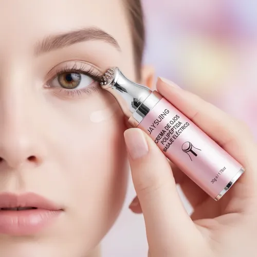 Crema De Ojos Masaje Eléctrico Polipéptido Anti Ojeras Jaysu Día/noche