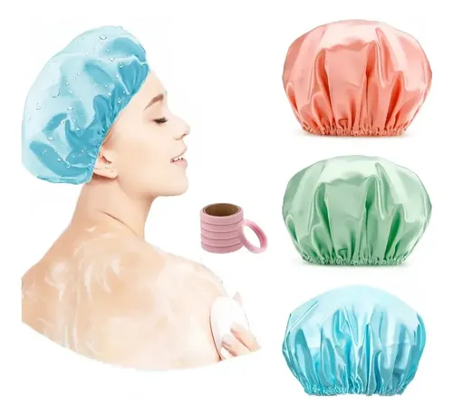Gorro De Baño Reutilizable Con 20 Anillos Para El Cabello