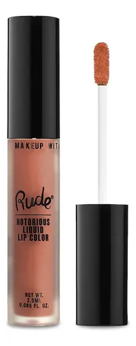 Labial Líquido Rude Cosmetics Notorious Rich Larga Duración Tono Below The Belt Acabado Mate