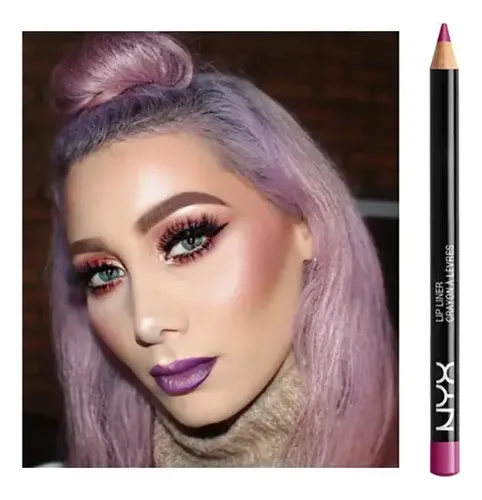 Delineador en Lápiz NYX Professional Makeup Slim Lip Pencil en Purple Rain