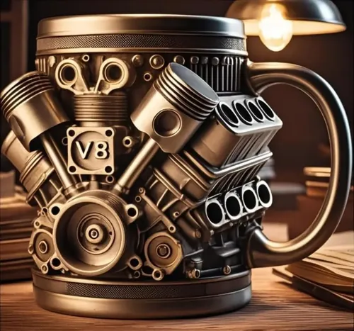 / Taza De Acero Inoxidable Personalizada – Diseño De Motor K