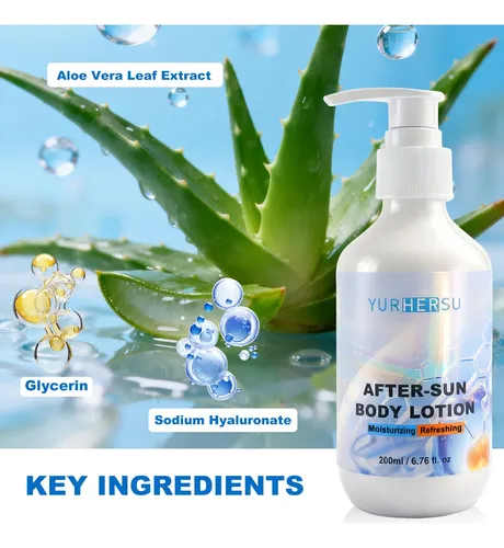 Loción Corporal Refrescante De Aloe Vera Para Aliviar Las Qu
