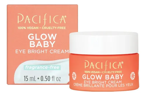 Crema Para Ojos Pacifica Glow Baby Sin Fragancia, 0.5 Oz