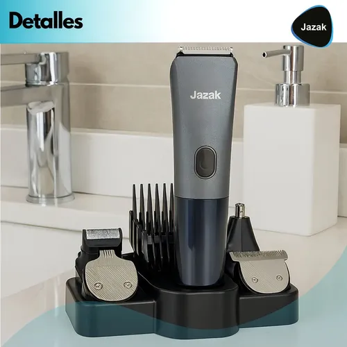Afeitadora Eléctrica Jazak para Hombre, Inalámbrica con 4 Cabezales y Pantalla LED