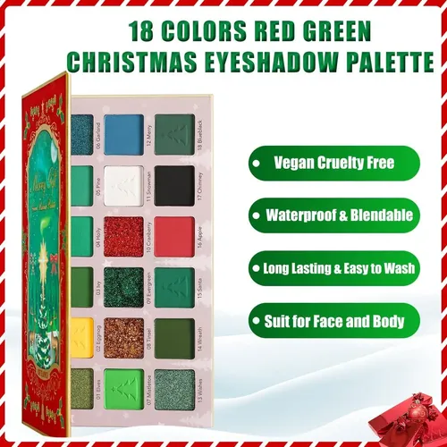 Paleta Verde Roja 18 Colores Beuself
