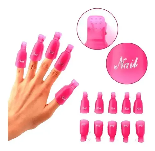 Kit Removedor Uv Uñas Semipermanente Esmaltes Broches Wippes