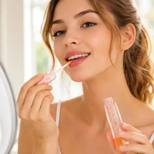 Kit Cuidado Labial Oil Lip Mask Base Extracto Durazno Labios