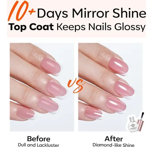 Set Esmalte De Uñas Base Y Top Coat Modelones 5 Ml X2