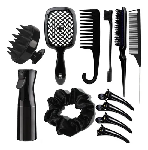 Juego De 12 Peines De Peluquería Domésticos Y