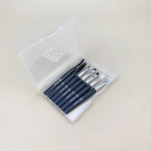 Set De 7 Minipinceles De Maquillaje Para Cejas, Labios, Deli
