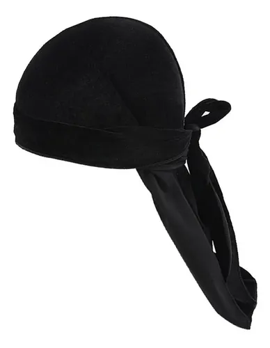 Bandana De Unisex Headwear Silk Pirate Cap Wrap Hat Navy +