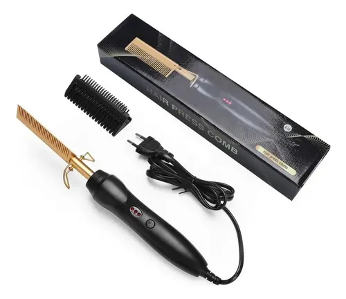 Plancha De Pelo Con Peineta Caliente Y Barra Eléctrica