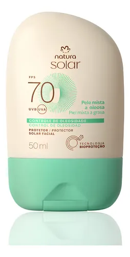 Protector Solar Facial Piel Mixta A Grasa Fps 70 Natura