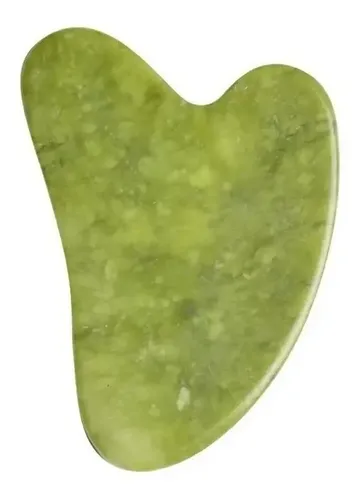Masajeador Facial Guasha Jade Marca Baibao Rosto X10 Verde