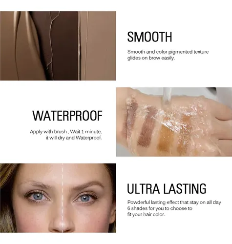 Gel De Cejas Sace Lady 3d Duradero 24h, Resistente Al Agua