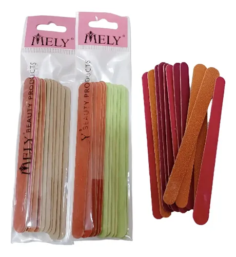 Pack 10 Limas Rectas Manicura Mely Uñas