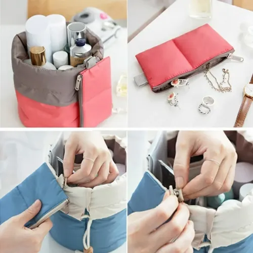 Neceser Porta Cosmeticos Maquillaje Viaje Plegable Entrega