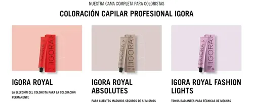 Tintura Igora Royal Coloracion Permanente Schwarzkopf X60gr