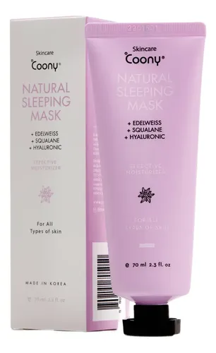 Mascara Facial Natural Nocturna Hialuronico Coony Vegano Tipo de piel Todo tipo