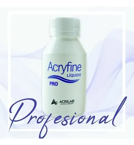 Acryfine Kit 3u Líquido Monómero Pro 90ml