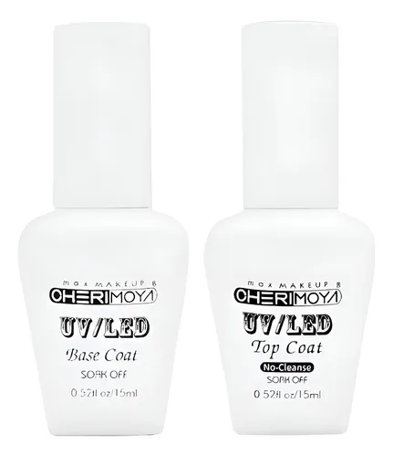 Base Coat Y Top Coat Cherimoya Esmalte Semipermanente Uñas