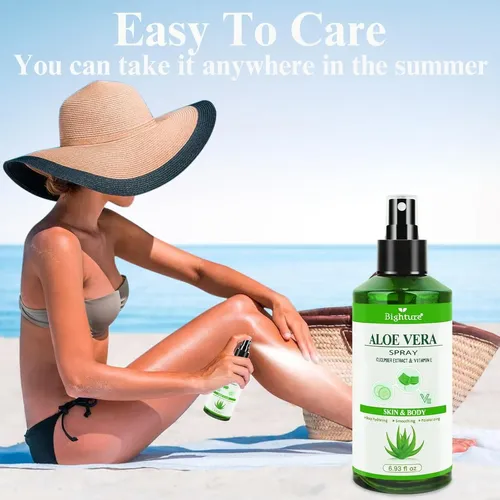 Aloe Vera Spray Bighture 4.06 Fl Oz Para Piel Y Cabello