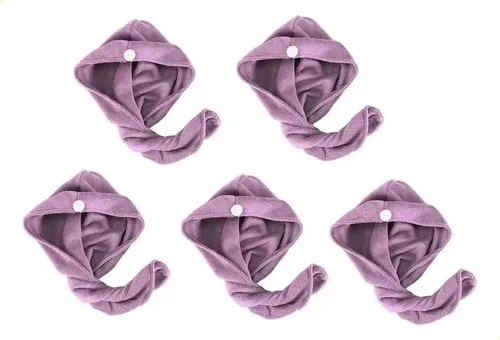 Gorro Para Secar El Cabello, 5 Unidades, Absorbente De Micro