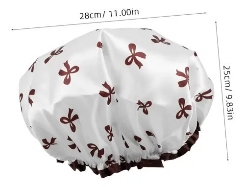 Gorro De Ducha Elástico Para Mujer, Cabello Rizado, Reutiliz