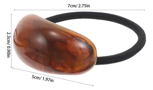 5 Pulseras De Pelo Ovaladas De Moda, Bandas Elásticas Geomét