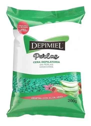 Cera Depilatoria En Perlas Vegetal 200 Gr Depimiel