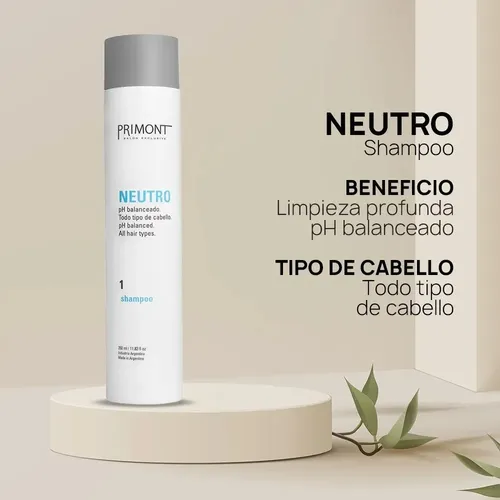 Primont Neutro 3 Pasos Shampoo + Acond + Spray Top Finish