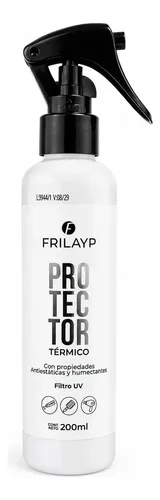 Protector Termico Antiestaticas Y Humectante Frilayp X200g Ideal Uso Pre Planchita Cepillos Termicos Y Secadores – Proteje Con Filtro Uv Hidrata Y Suaviza