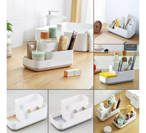 Organizador De Maquillaje Blanco Oh My Shop 5 Compartimentos
