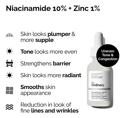 Ácido Hialurónico 30 Ml y Niacinamide 30ml Set The Ordinary para Todo Tipo De Piel