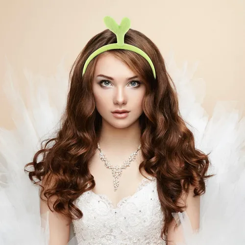 5pcs Diadema De Brotes De Frijol: Diadema Verde Para Mujeres Verde