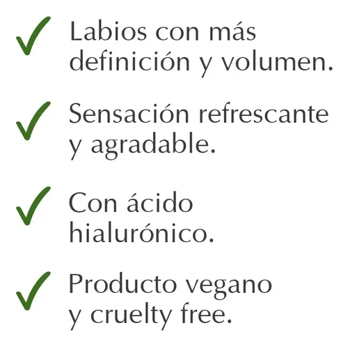 Bálsamo Labial Efecto Botox Voluminizador Con Menta Y Ah