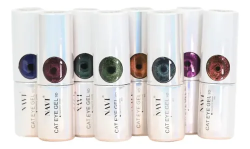 Kit X7 Esmaltes Navi Ojo De Gato 8 Ml Semipermanentes
