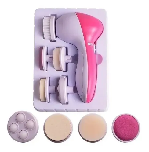Cepillo Facial Masajeador Exfoliante Limpieza 5 En 1 A Pilas