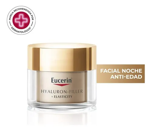 Crema Anti-edad Eucerin Hyaluron-filler Elasticy Night 50 Ml Normal