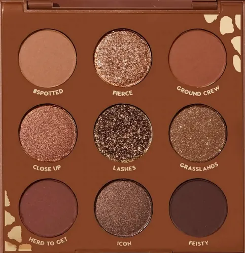 Sombra de ojos ColourPop paleta 9 tonos wild child mate,metálico,mate brillante,con brillo