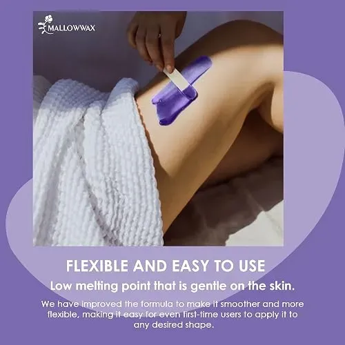 Mallowwax Perlas Cera Dura Lavanda Para Depilacion Vello