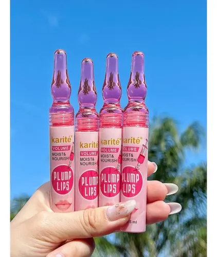 Labial Voluminizador Karite Color + Volumen Rosa Plump Lips Color Rosa Claro
