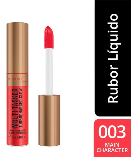 Rubor Líquido Multitasker Turbocharged Glow Rimmel London 003 Main Char